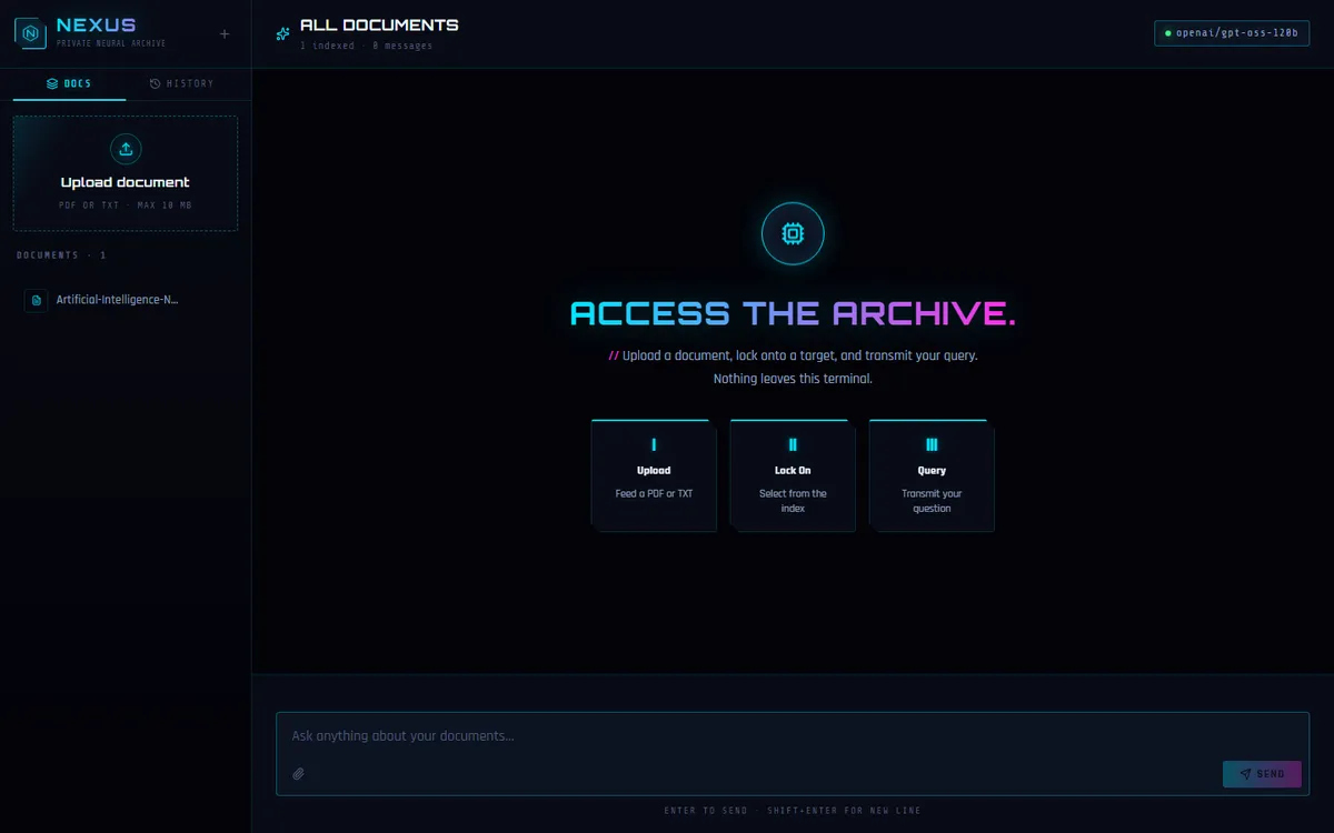 Screenshot of Nexus