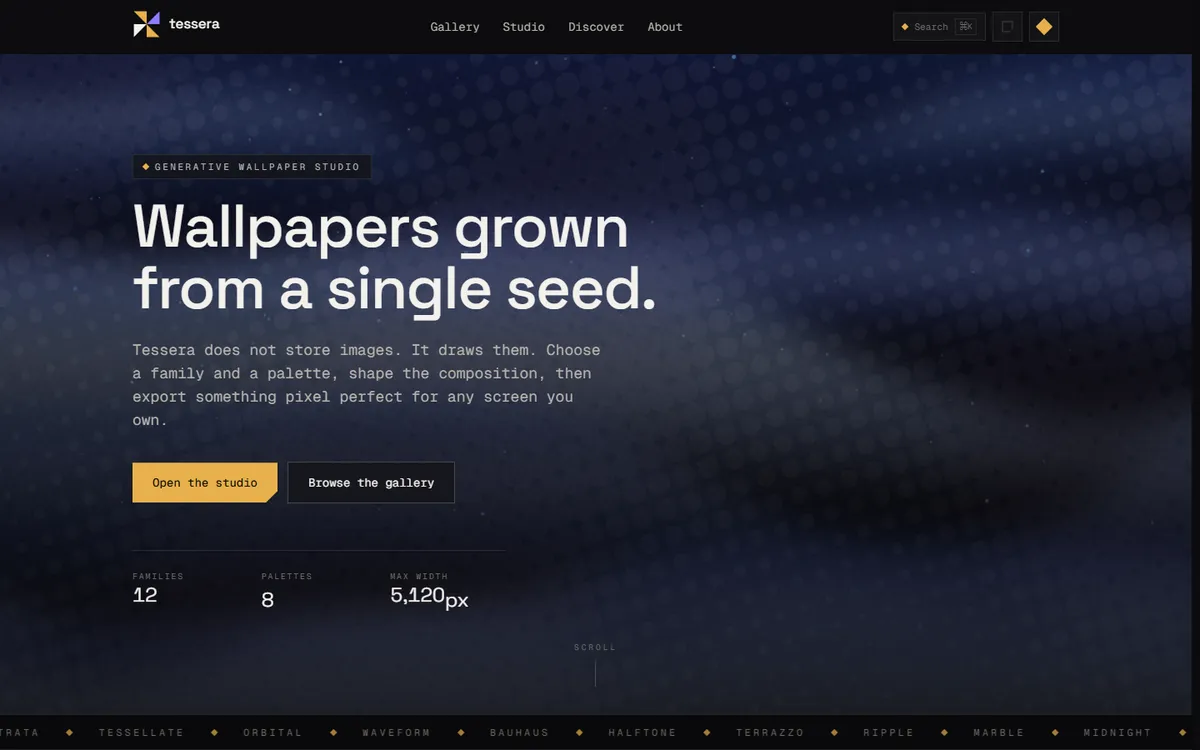 Screenshot of Tessera